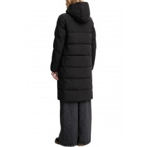 CALVIN KLEIN JEANS MONOLOGO NON-DOWN LONG PUFFER ΜΠΟΥΦΑΝ ΓΥΝΑΙΚΕΙΟ BLACK