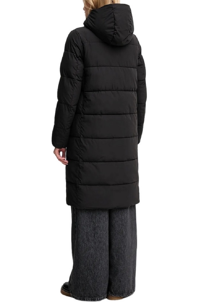 CALVIN KLEIN JEANS MONOLOGO NON-DOWN LONG PUFFER ΜΠΟΥΦΑΝ ΓΥΝΑΙΚΕΙΟ BLACK