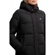 CALVIN KLEIN JEANS MONOLOGO NON-DOWN LONG PUFFER ΜΠΟΥΦΑΝ ΓΥΝΑΙΚΕΙΟ BLACK