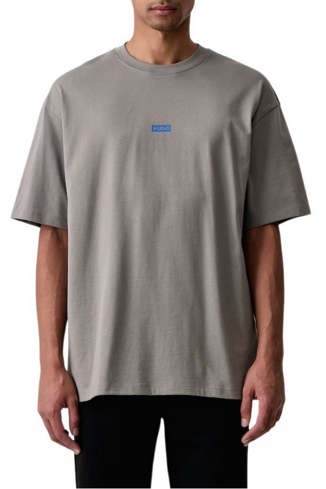 HUGO BOSS NALONO JERSEY T-SHIRT ΜΠΛΟΥΖΑ ΑΝΔΡΙΚΗ GREY