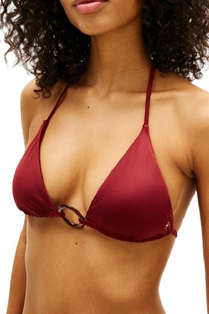 TOMMY HILFIGER TRIANGLE RP ΜΑΓΙΟ ΓΥΝΑΙΚΕΙΟ BORDEAUX