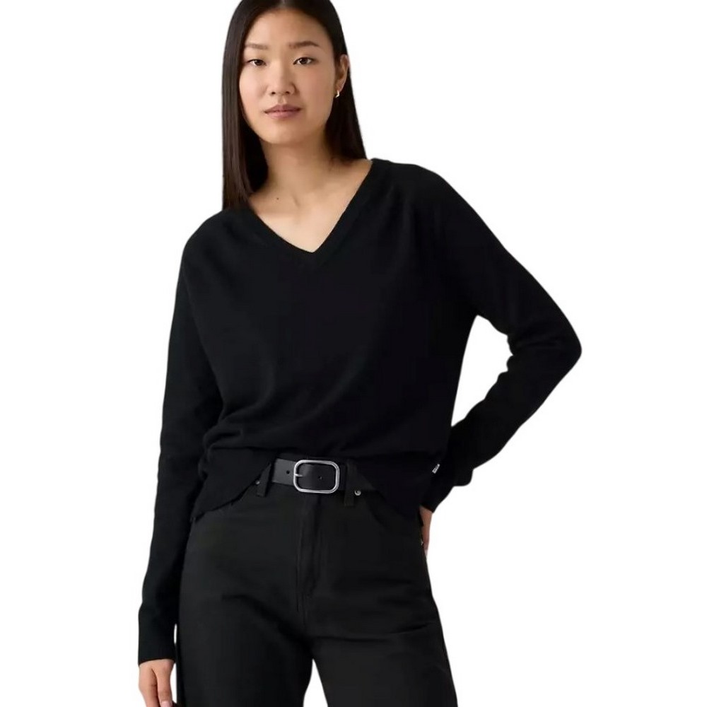 LEVIS® TARA SUPER SOFT VNECK PULLOVER ΠΕΚΤΗ ΜΠΛΟΥΖΑ ΓΥΝΑΙΚΕΙΑ BLACK