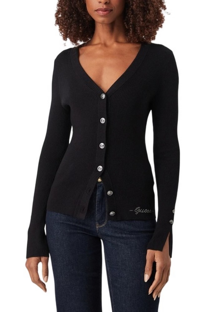 GUESS VN ELLIE CARDI SWTR ΖΑΚΕΤΑ ΓΥΝΑΙΚΕΙΑ BLACK