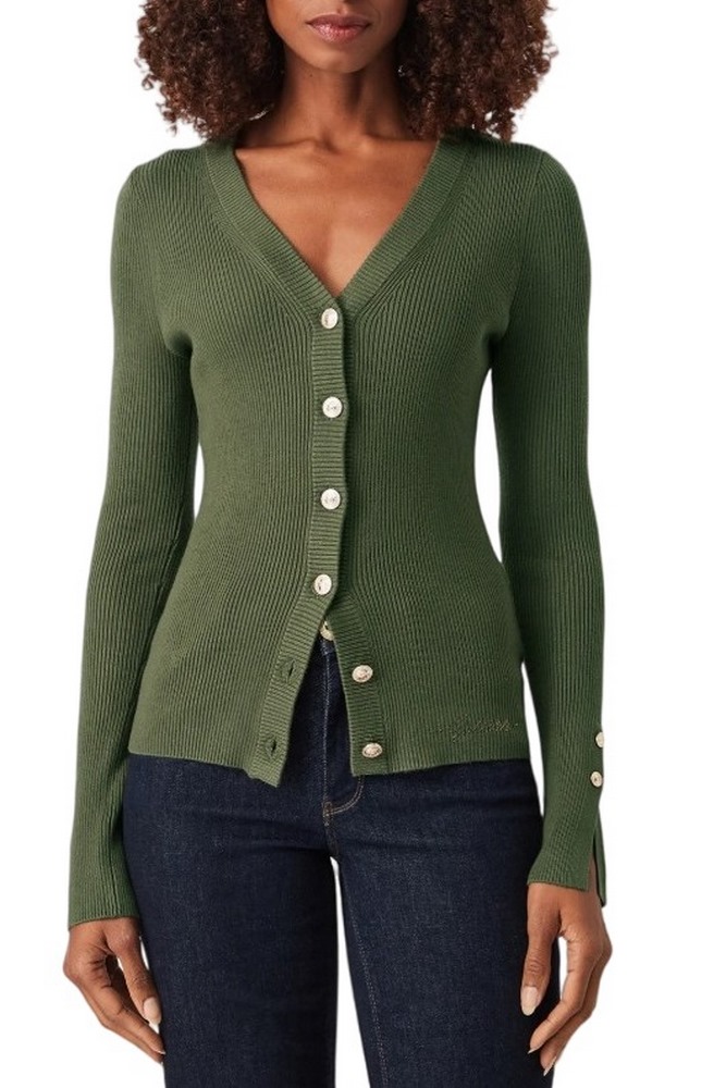 GUESS VN ELLIE CARDI SWTR ΖΑΚΕΤΑ ΓΥΝΑΙΚΕΙΑ MILITARY GREEN