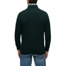 SUPERDRY D1 STUD ESSENTIALS COTTON HALF ZIP ΜΠΛΟΥΖΑ ΠΛΕΚΤΗ ΑΝΔΡΙΚΗ NAVY