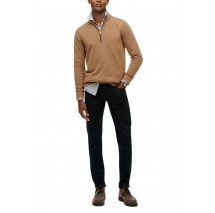 SUPERDRY D1 STUD ESSENTIALS COTTON HALF ZIP ΜΠΛΟΥΖΑ ΠΛΕΚΤΗ ΑΝΔΡΙΚΗ BROWN