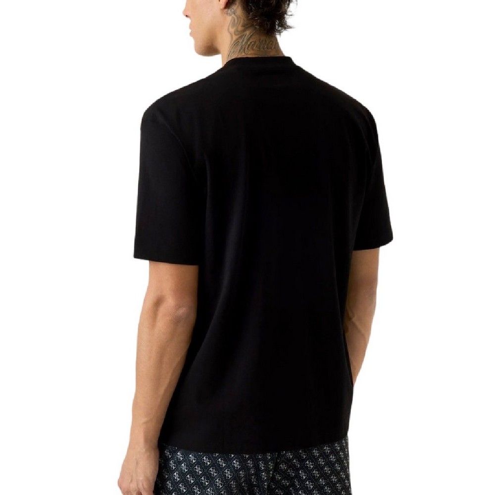 GUESS GIANO CN T-SHIRT ΜΠΛΟΥΖΑ ΑΝΔΡΙΚΗ BLACK