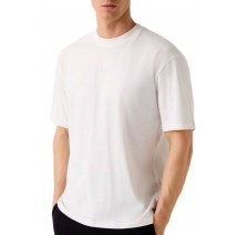 GUESS GIANO CN T-SHIRT ΜΠΛΟΥΖΑ ΑΝΔΡΙΚΗ WHITE
