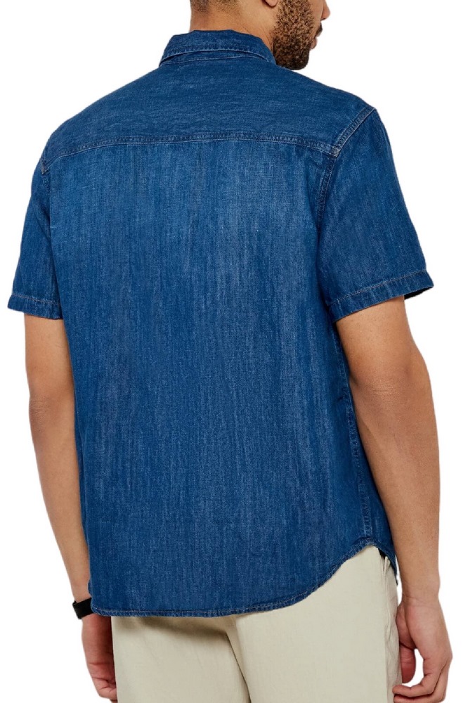 CALVIN KLEIN JEANS REGULAR SS DENIM SHIRT ΠΟΥΚΑΜΙΣΟ ΑΝΔΡΙΚΟ BLUΕ DENIM