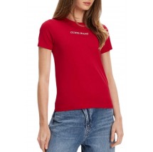 GJ SS CN SLIM LOGO PRINT TEE ΜΠΛΟΥΖΑ ΓΥΝΑΙΚΕΙΟ RED