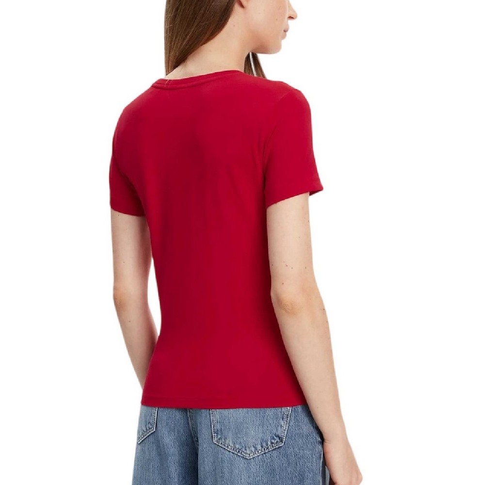 GJ SS CN SLIM LOGO PRINT TEE ΜΠΛΟΥΖΑ ΓΥΝΑΙΚΕΙΟ RED