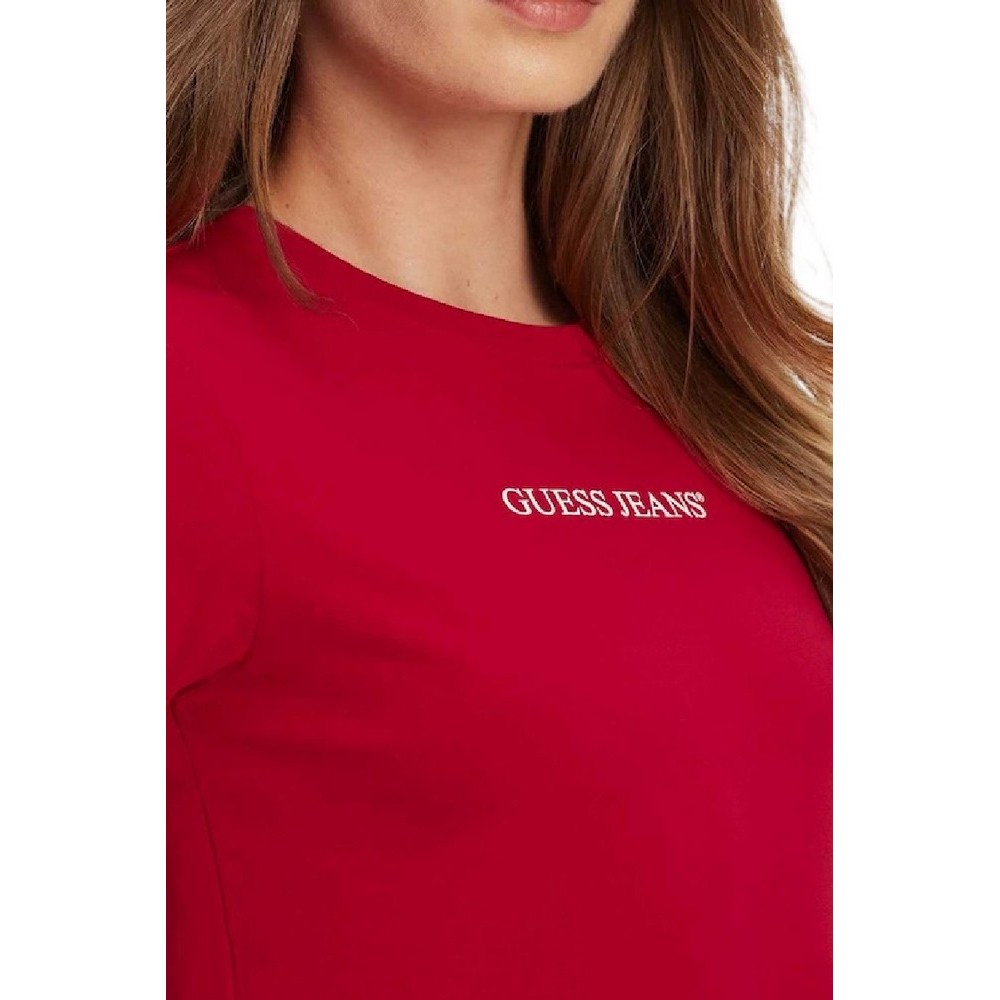GJ SS CN SLIM LOGO PRINT TEE ΜΠΛΟΥΖΑ ΓΥΝΑΙΚΕΙΟ RED