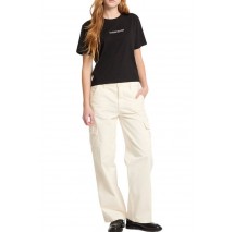 GUESS JEANS SS CN BOXY EMBRO LOGO TEE ΜΠΛΟΥΖΑ ΓΥΝΑΙΚΕΙΑ BLACK
