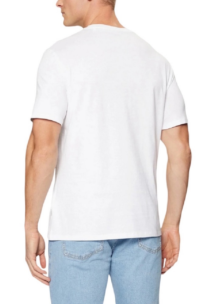 GUESS JEANS SS CN SLIM PRINTED TEE T-SHIRT ΜΠΛΟΥΖΑ ΑΝΔΡΙΚΗ WHITE