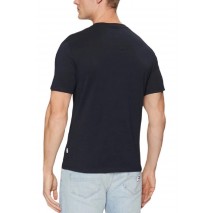 GUESS JEANS SS CN SLIM PRINTED TEE T-SHIRT ΜΠΛΟΥΖΑ ΑΝΔΡΙΚΗ DARK NAVY