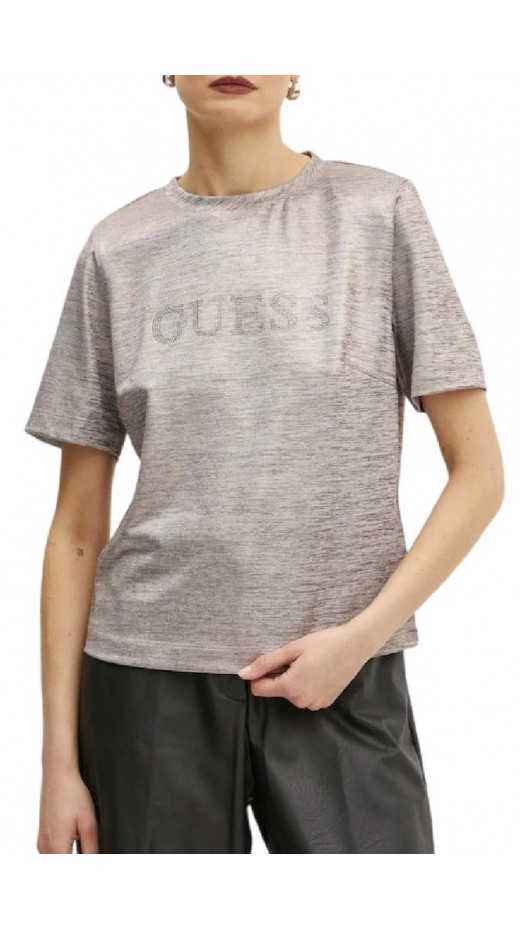 GUESS SPERANZA LOGO METALLIC TOP ΤΟΠ ΜΠΛΟΥΖΑ ΓΥΝΑΙΚΕΙΑ ROSE