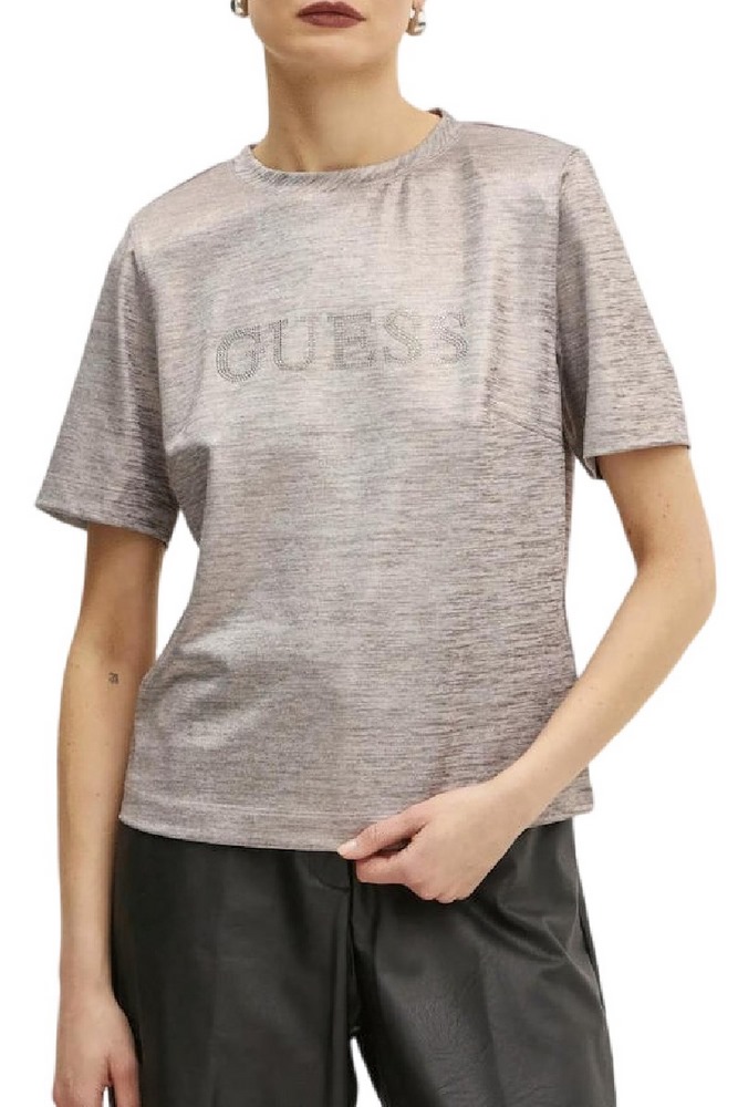 GUESS SPERANZA LOGO METALLIC TOP ΤΟΠ ΜΠΛΟΥΖΑ ΓΥΝΑΙΚΕΙΑ ROSE