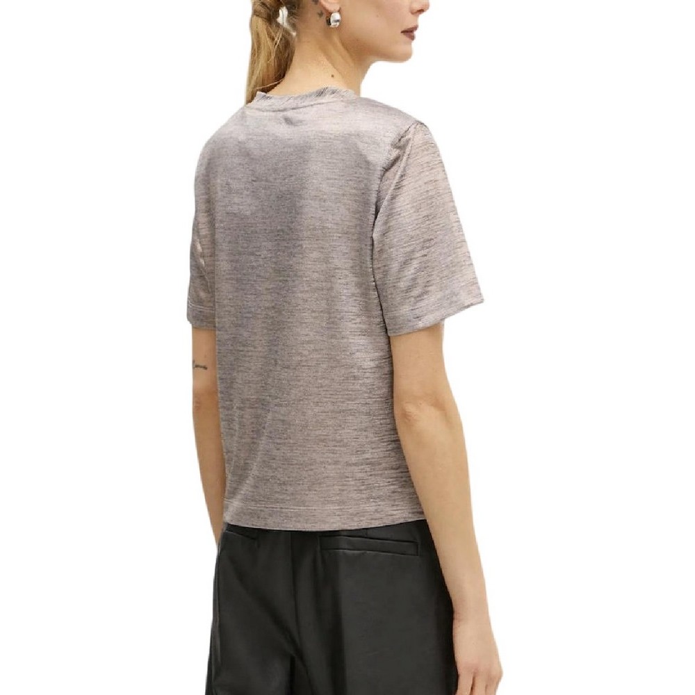 GUESS SPERANZA LOGO METALLIC TOP ΤΟΠ ΜΠΛΟΥΖΑ ΓΥΝΑΙΚΕΙΑ ROSE
