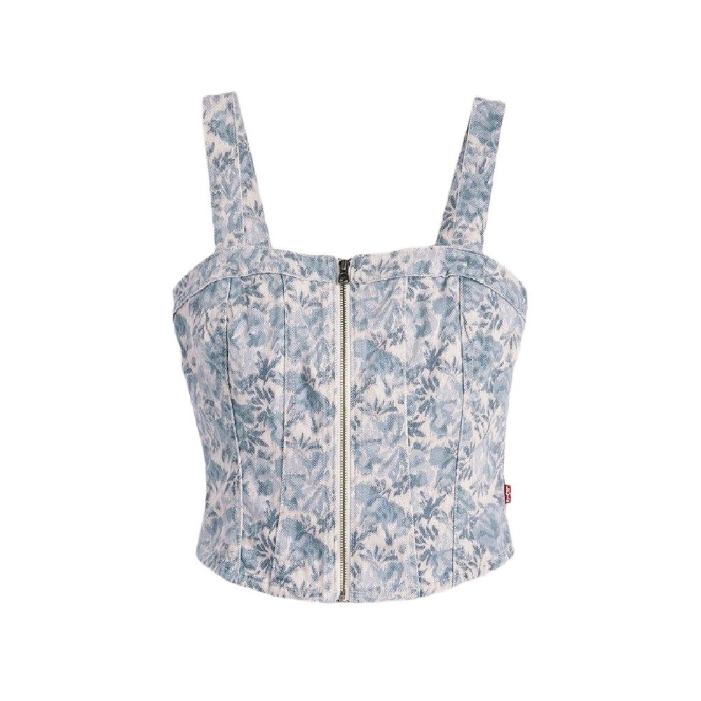 LEVIS SCULPTED BUSTIER 001W40001 WORN IN ΤΟΠ ΓΥΝΑΙΚΕΙΟ MED INDIGO