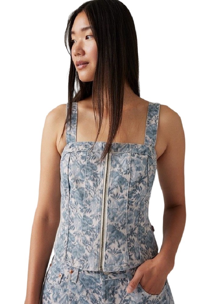 LEVIS SCULPTED BUSTIER 001W40001 WORN IN ΤΟΠ ΓΥΝΑΙΚΕΙΟ MED INDIGO