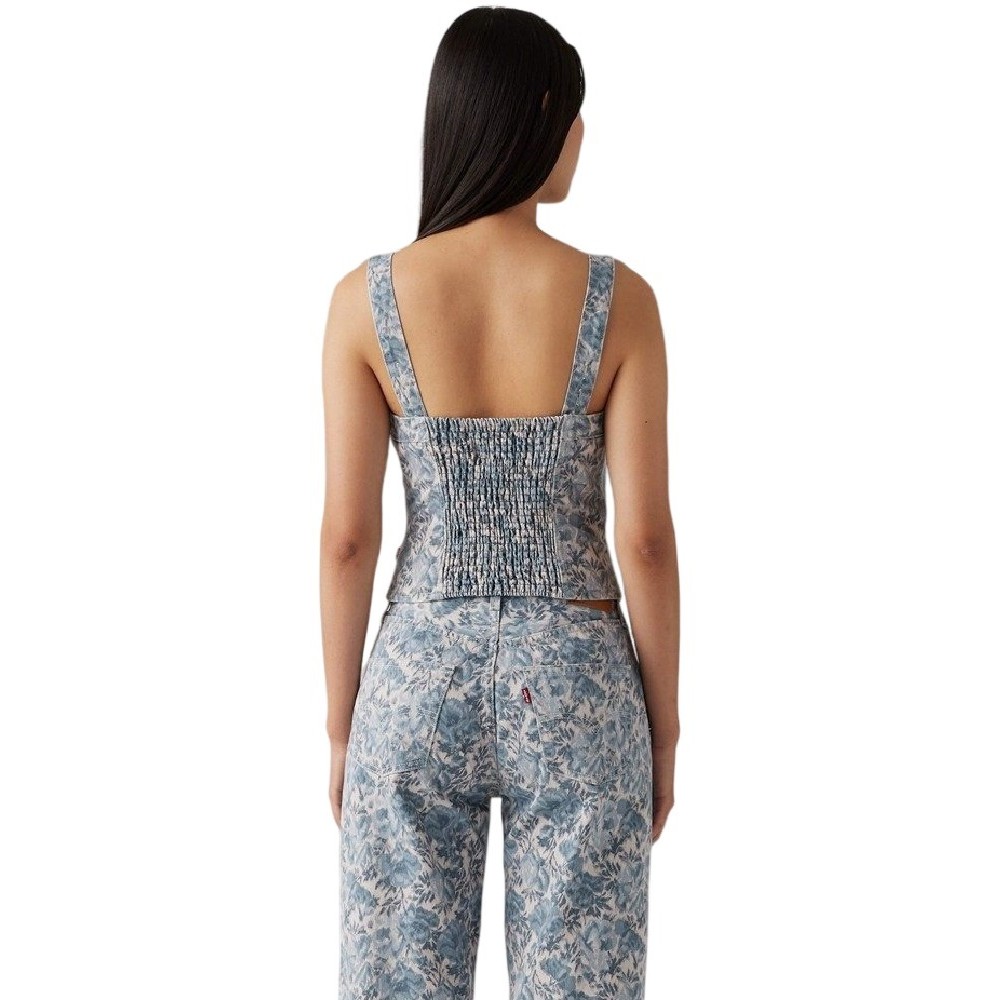 LEVIS SCULPTED BUSTIER 001W40001 WORN IN ΤΟΠ ΓΥΝΑΙΚΕΙΟ MED INDIGO