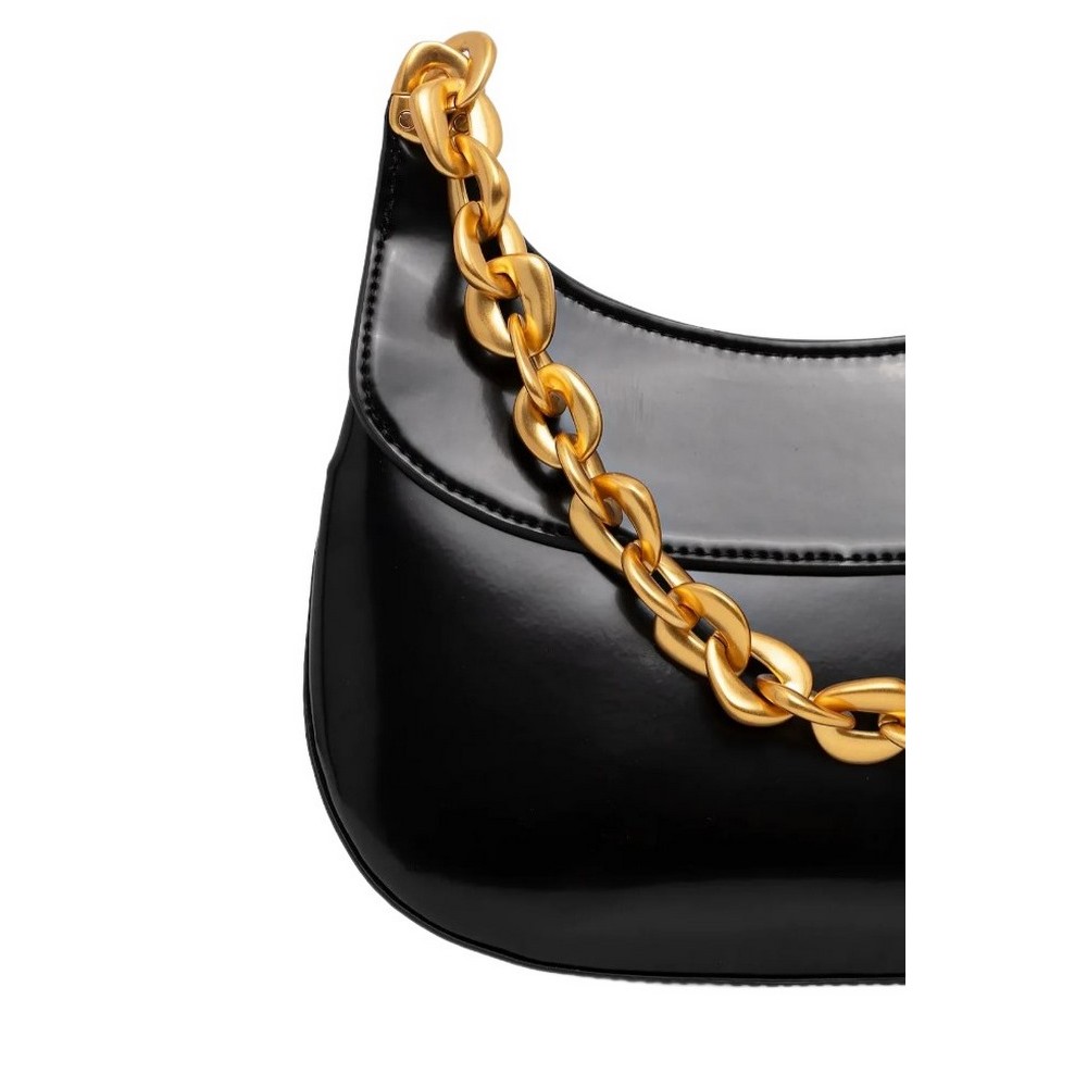CALVIN KLEIN CHAIN SHOULDER BAG ΤΣΑΝΤΑ ΓΥΝΑΙΚΕΙΑ BLACK