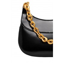 CALVIN KLEIN CHAIN SHOULDER BAG ΤΣΑΝΤΑ ΓΥΝΑΙΚΕΙΑ BLACK