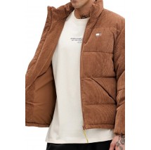 TOMMY JEANS VAIL CORD PUFFER EXT ΜΠΟΥΦΑΝ ΑΝΔΡΙΚΟ BROWN