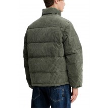 TOMMY JEANS VAIL CORD PUFFER EXT ΜΠΟΥΦΑΝ ΑΝΔΡΙΚΟ GREEN