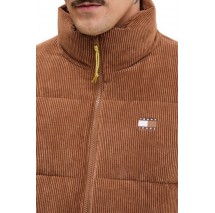 TOMMY JEANS VAIL CORD PUFFER EXT ΜΠΟΥΦΑΝ ΑΝΔΡΙΚΟ BROWN