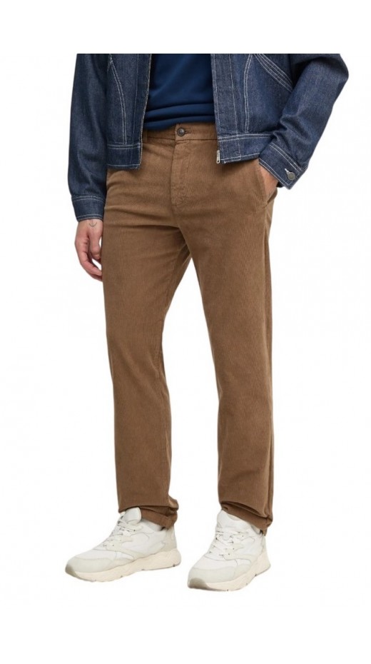CALVIN KLEIN JEANS 90S STRAIGHT CORDUROY PANTS ΠΑΝΤΕΛΟΝΙ ΑΝΔΡΙΚΟ BROWN