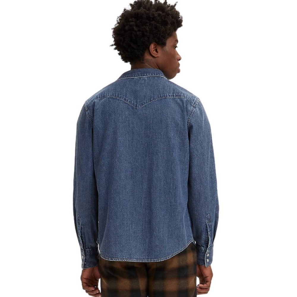 LEVIS BARSTOW WESTERN STANDARD 857440041 ΠΟΥΚΑΜΙΣΟ ΑΝΔΡΙΚΟ INDIGO