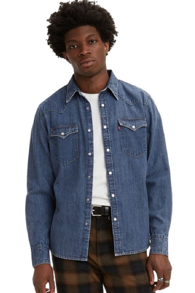 LEVIS® BARSTOW WESTERN STANDARD 857440041 ΠΟΥΚΑΜΙΣΟ ΑΝΔΡΙΚΟ INDIGO