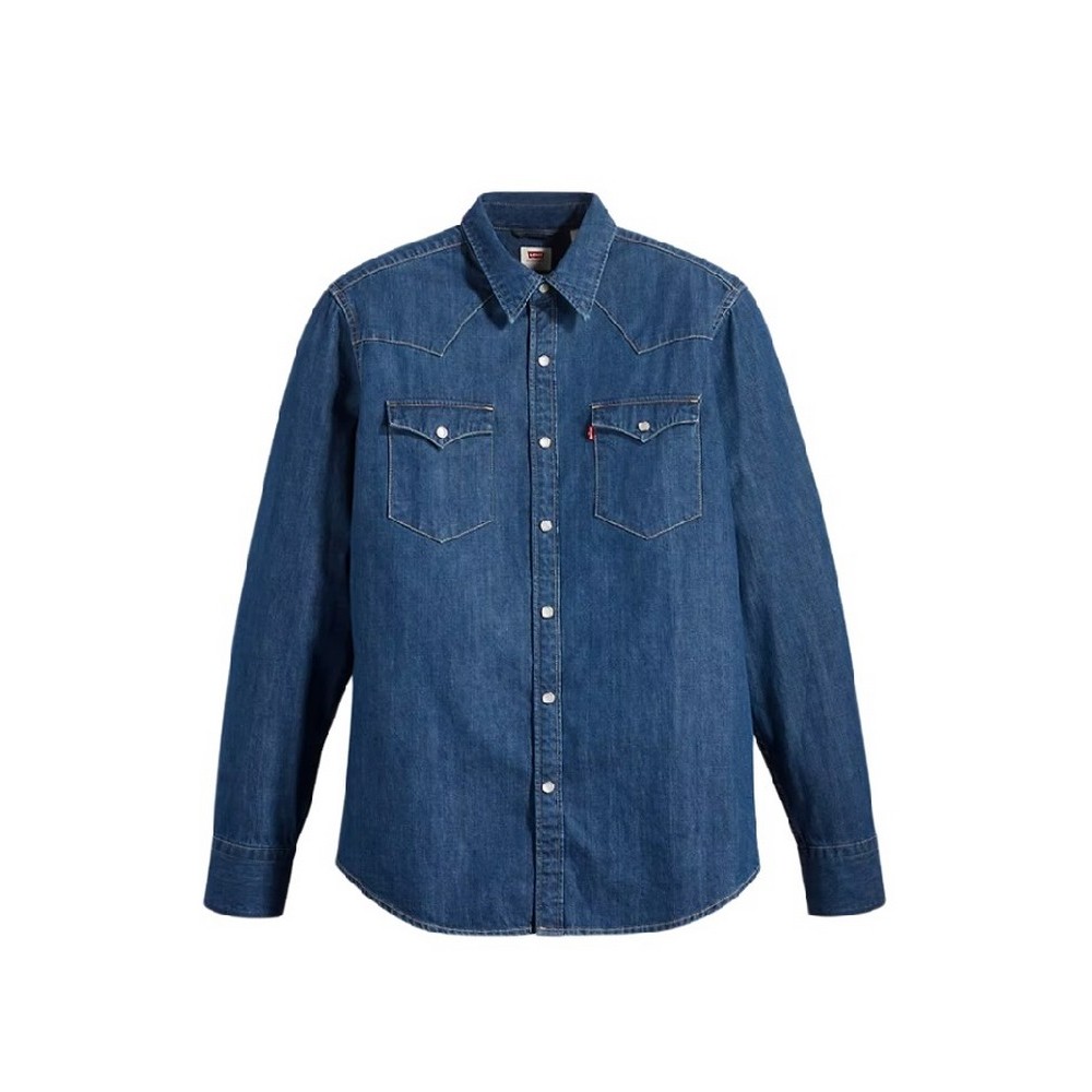 LEVIS BARSTOW WESTERN STANDARD 857440041 ΠΟΥΚΑΜΙΣΟ ΑΝΔΡΙΚΟ INDIGO