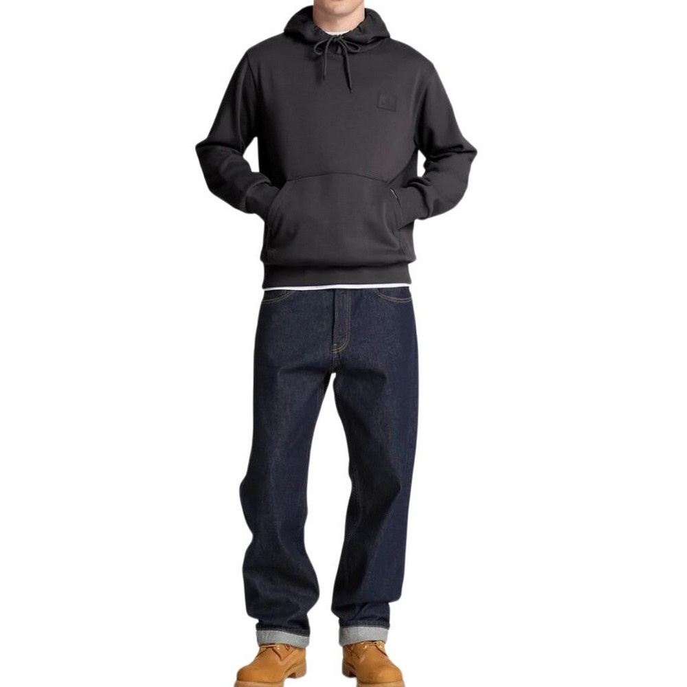 TIMBERLAND SILICON BADGE BB HOODIE ΜΠΛΟΥΖΑ ΦΟΥΤΕΡ ΑΝΔΡΙΚΗ BLACK