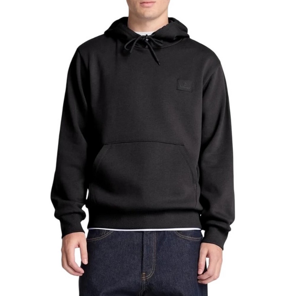 TIMBERLAND SILICON BADGE BB HOODIE ΜΠΛΟΥΖΑ ΦΟΥΤΕΡ ΑΝΔΡΙΚΗ BLACK