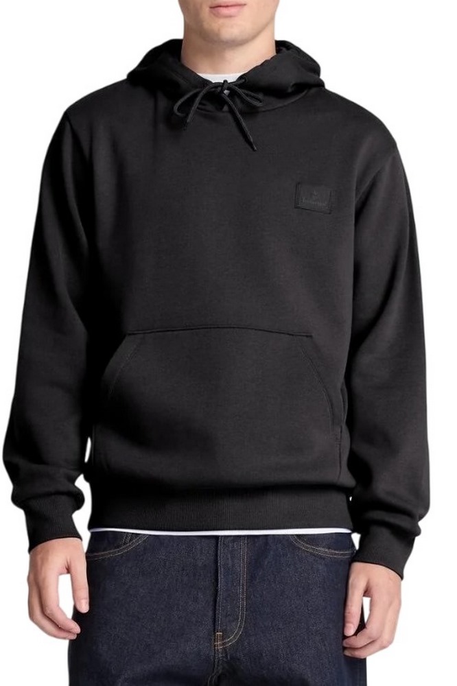 TIMBERLAND SILICON BADGE BB HOODIE ΜΠΛΟΥΖΑ ΦΟΥΤΕΡ ΑΝΔΡΙΚΗ BLACK