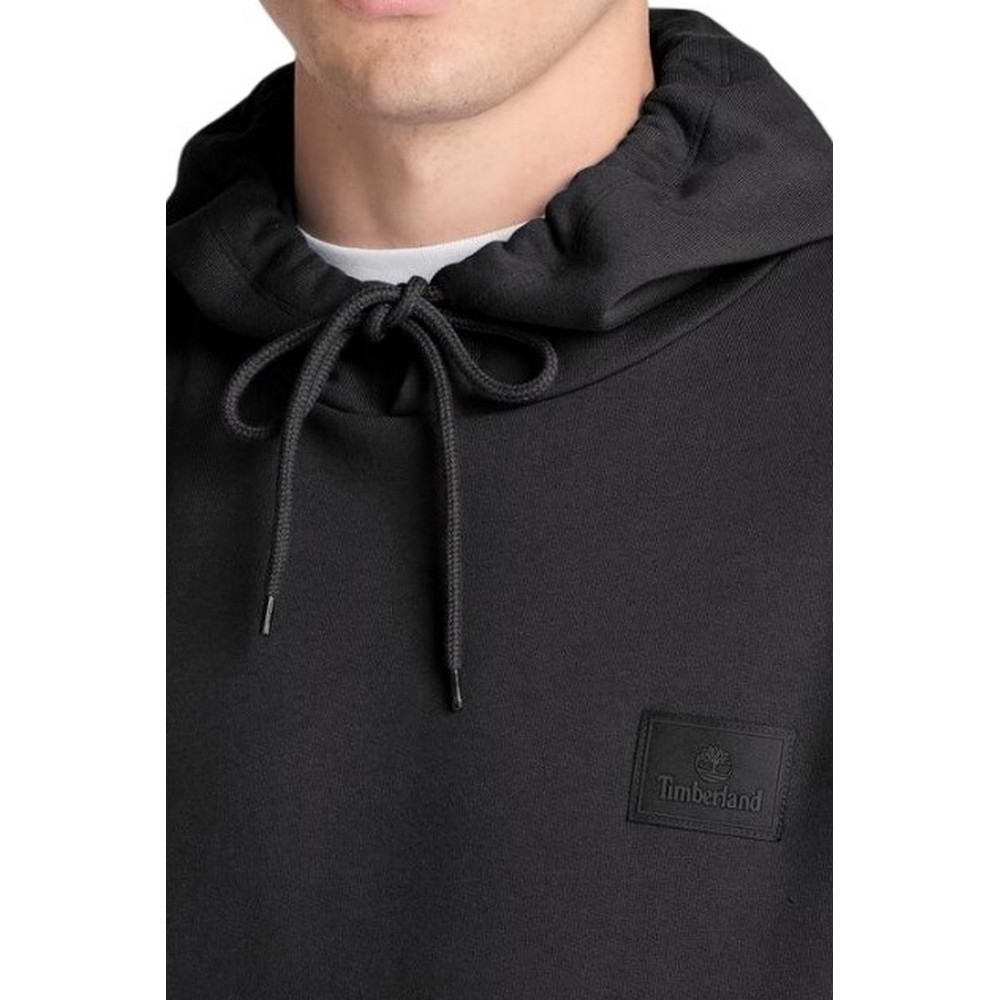 TIMBERLAND SILICON BADGE BB HOODIE ΜΠΛΟΥΖΑ ΦΟΥΤΕΡ ΑΝΔΡΙΚΗ BLACK