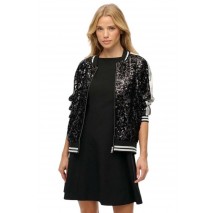 SUPERDRY D3 OVIN SEQUIN SUIKAJAN JACKET ΜΠΟΥΦΑΝ ΓΥΝΑΙΚΕΙΟ BLACK