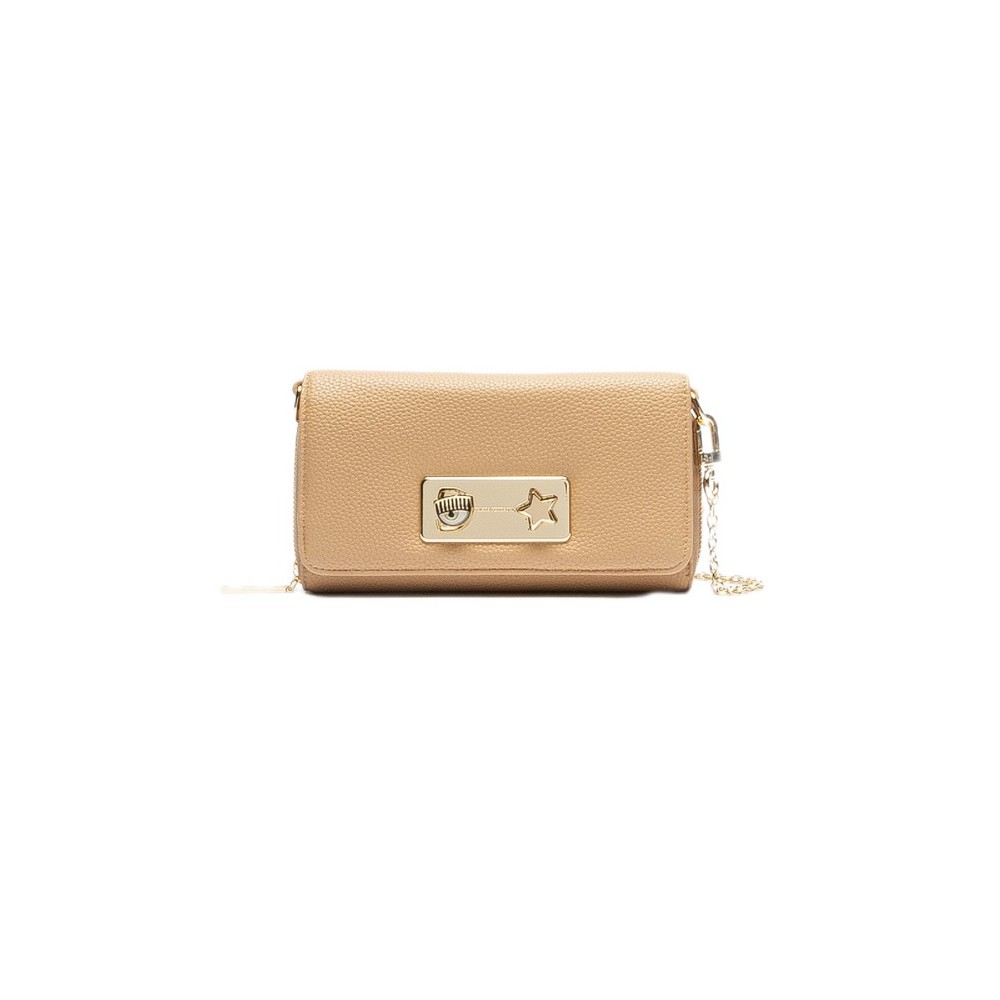CHIARA FERRAGNI RANGE E - EYE STAR LOCK ΠΟΡΤΟΦΟΛΙ ΓΥΝΑΙΚΕΙΟ BEIGE