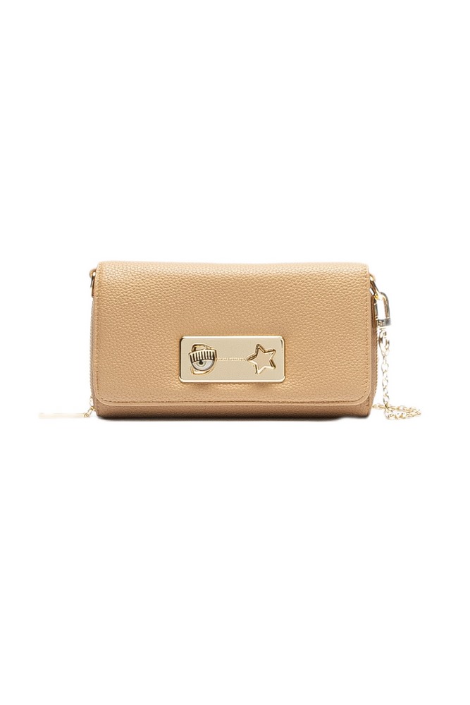 CHIARA FERRAGNI RANGE E - EYE STAR LOCK ΠΟΡΤΟΦΟΛΙ ΓΥΝΑΙΚΕΙΟ BEIGE