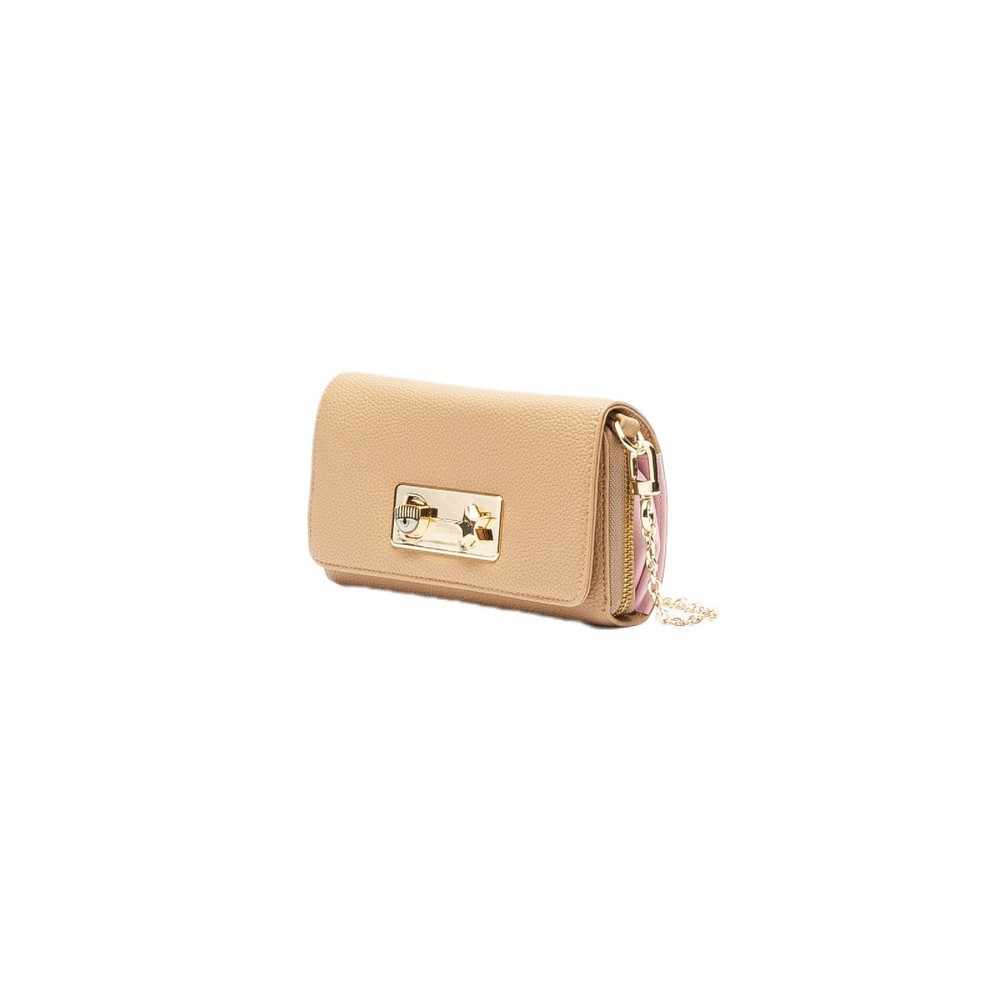 CHIARA FERRAGNI RANGE E - EYE STAR LOCK ΠΟΡΤΟΦΟΛΙ ΓΥΝΑΙΚΕΙΟ BEIGE