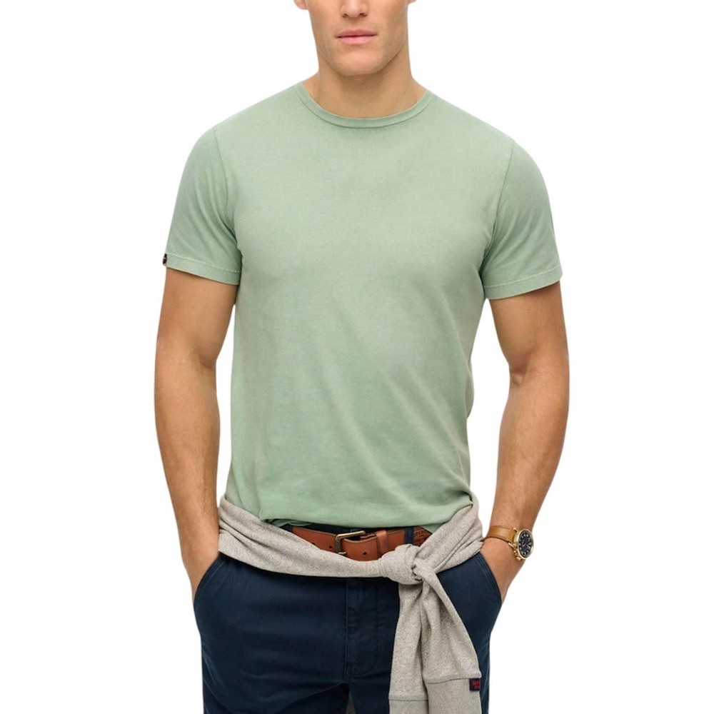SUPERDRY IND CLASSIC ESSENTIAL TEE T-SHIRT ΜΠΛΟΥΖΑ ΑΝΔΡΙΚΗ KHAKI