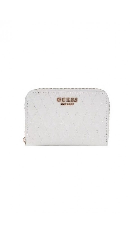 GUESS BETULA SLG MEDIUM ZIP AROUND ΠΟΡΤΟΦΟΛΙ ΓΥΝΑΙΚΕΙΟ WHITE