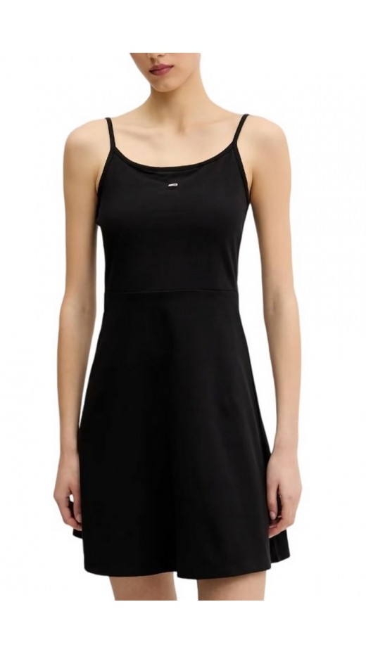 TOMMY JEANS  ESSENTIAL STRAP FLARE DRESS ΦΟΡΕΜΑ ΓΥΝΑΙΚΕΙΟ BLACK