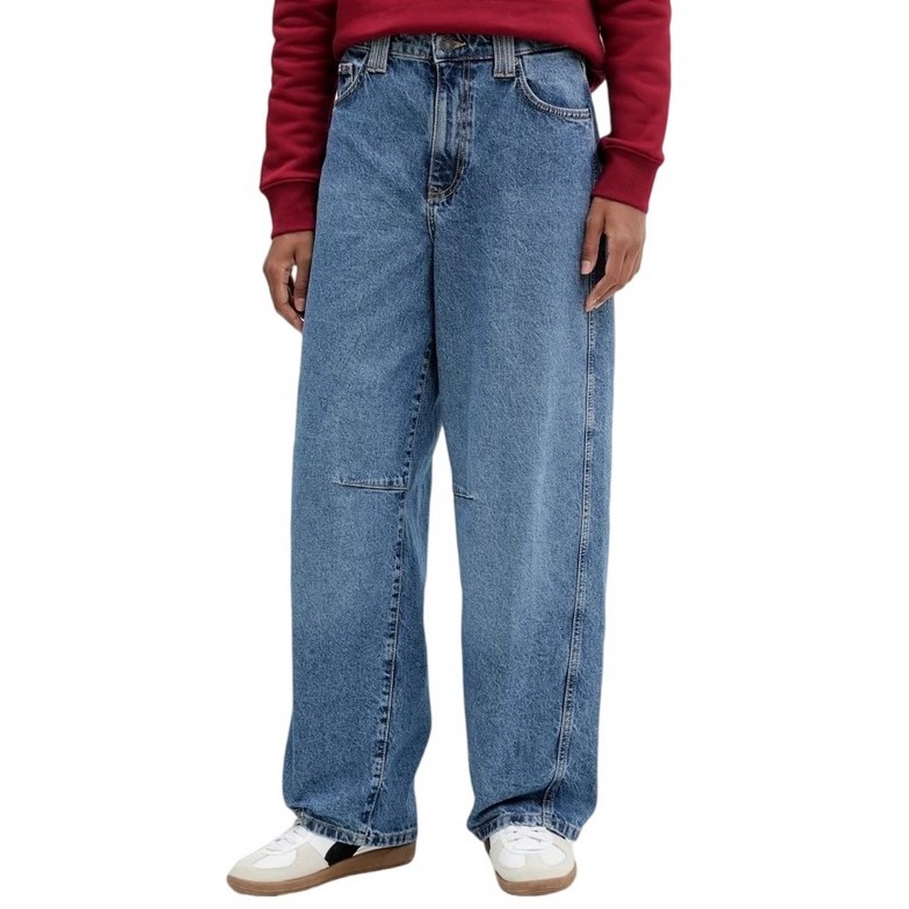 GUESS JEANS BARREL ΠΑΝΤΕΛΟΝΙ ΓΥΝΑΙΚΕΙΟ BLUΕ DENIM