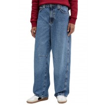 GUESS JEANS BARREL ΠΑΝΤΕΛΟΝΙ ΓΥΝΑΙΚΕΙΟ BLUΕ DENIM