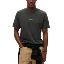 SUPERDRY D1 SDSW MICRO LOGO T-SHIRT ΜΠΛΟΥΖΑ ΑΝΔΡΙΚΗ WASHED BLACK