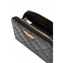 GUESS LAUREL SLG MEDIUM ZIP AROUND ΠΟΡΤΟΦΟΛΙ ΓΥΝΑΙΚΕΙΟ BLACK