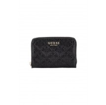 GUESS LAUREL SLG MEDIUM ZIP AROUND ΠΟΡΤΟΦΟΛΙ ΓΥΝΑΙΚΕΙΟ BLACK